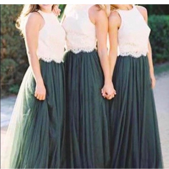 revelry Dresses & Skirts - ❗️Sale NWT Green Maxi Skirt Prom Formal Dress